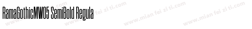 RamaGothicMW05 SemiBold Regular字体转换